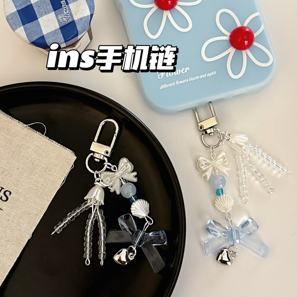 Inswind lindos colgantes de llaveros dulce corazón de niña caja de teléfono móvil decoración colgantes colgantes cadena colgantes al por mayor