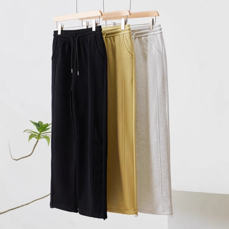 Women's Spring and Autumn 2025 New High Waist Loose Straight Leg Sports Casual Pants Banana Sweater
