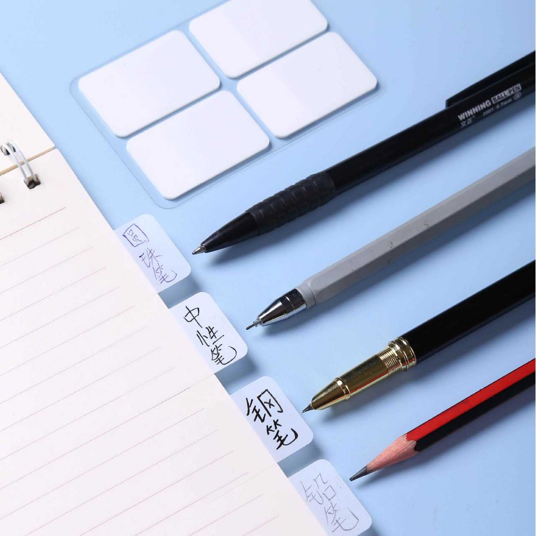 Indicador blanco pegatinas de notas N pegatinas BOPPP tinta absorbente de alta viscosidad de secado rápido de doble cara escribible post-it notes de oficina
