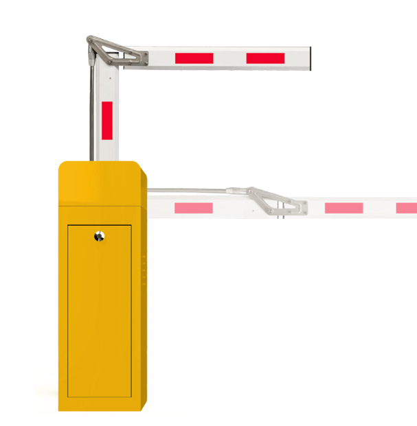 智能曲臂杆道闸 停车场车牌识别道闸系统 自动升降杆挡车设备