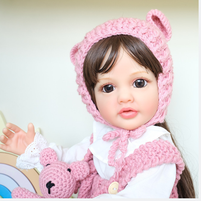 NPK bienes genuinos 55cm pegamento completo simulación muñeca Betty
