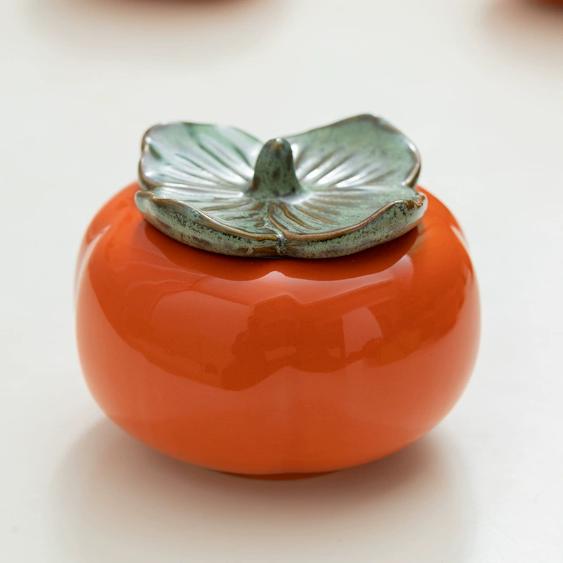 Сегмент чай persimmon (Ruyi Ceramics) — 200 мл, ручная запечатывающаяся керамическая банка