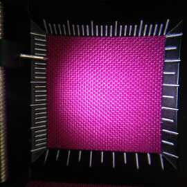 300D弹丝无网络点牛津布箱包服装面料