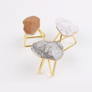 Cross-border Europe and the United States creative personality marble napkin ring hotel wedding banquet table tripod napkin buckle wholesale
