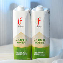 if椰子汁盒装泰国进口nfc含电解质椰青水椰子汁饮料新鲜果汁