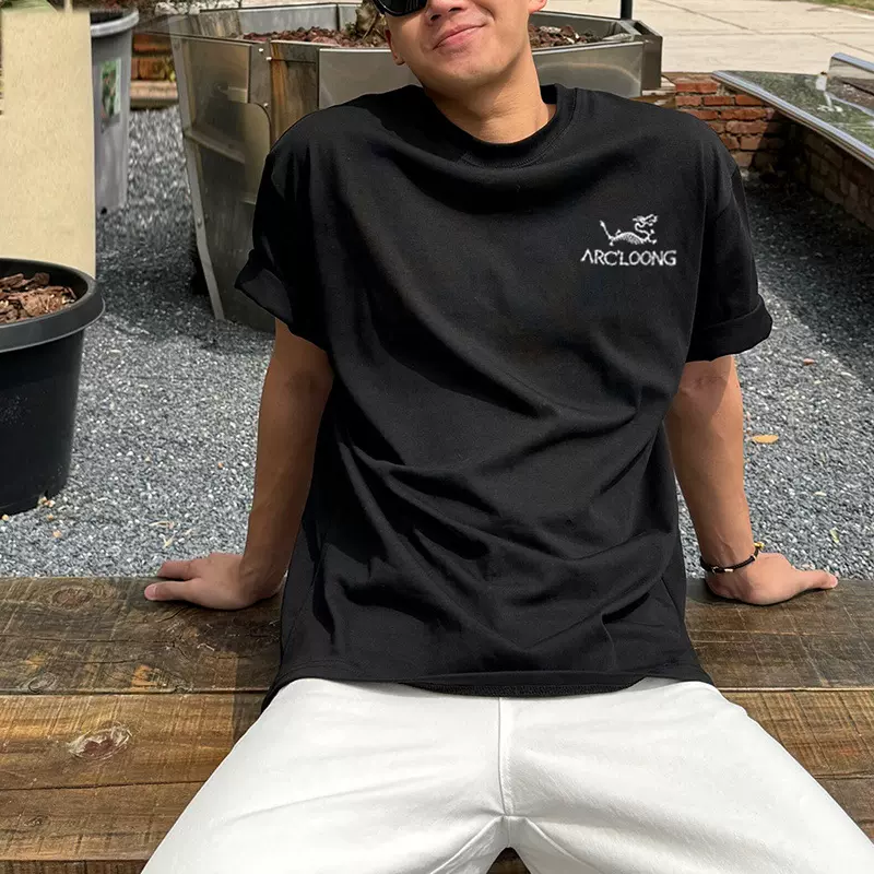 ALO grown 恶搞纯色T恤始祖动物园系列休闲男女同款亲子装