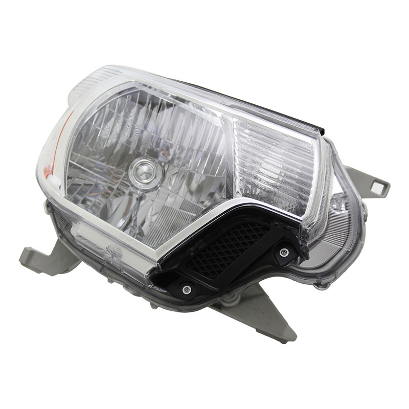 Faros Delanteros Aptos para Toyota Tacoma Versión Estadounidense 12-15, Versión Halógena Original Semi-ensamblada con Acabado Electrochapado.