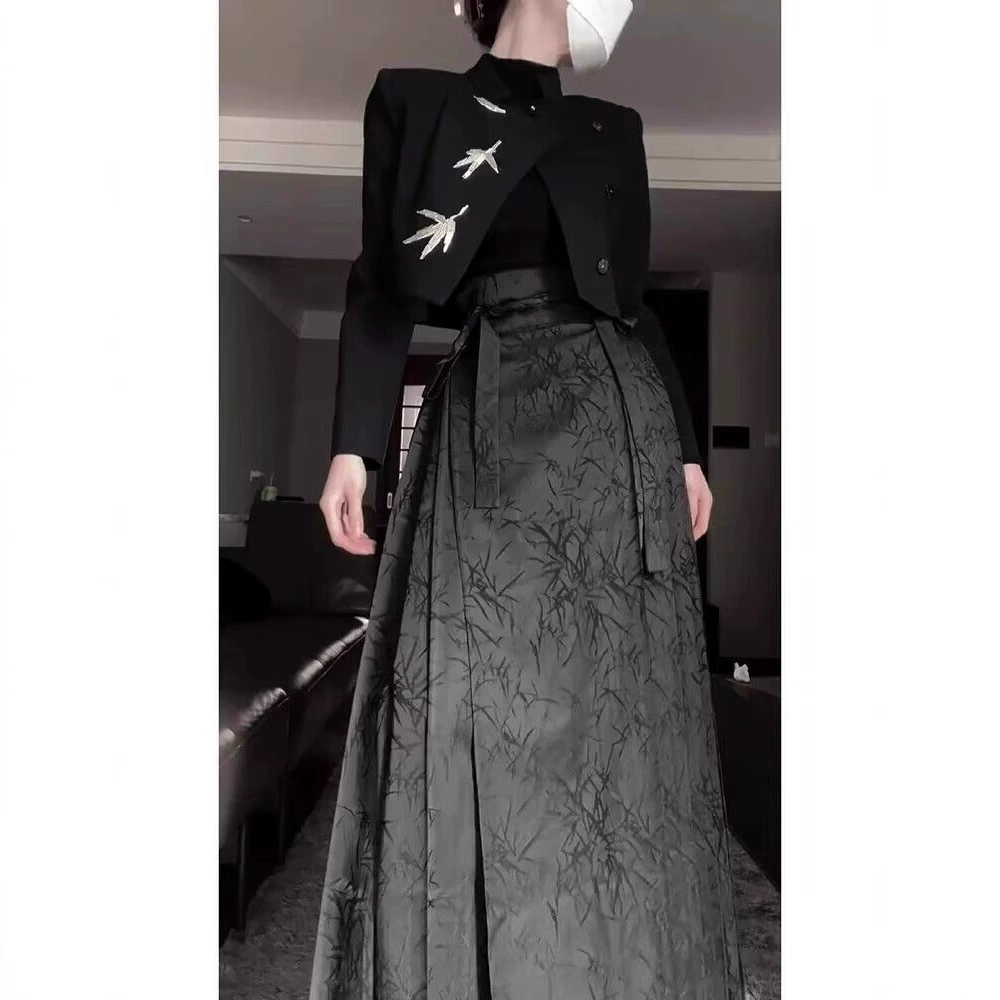 Spring Hanfu, set, Chinese style, plus size