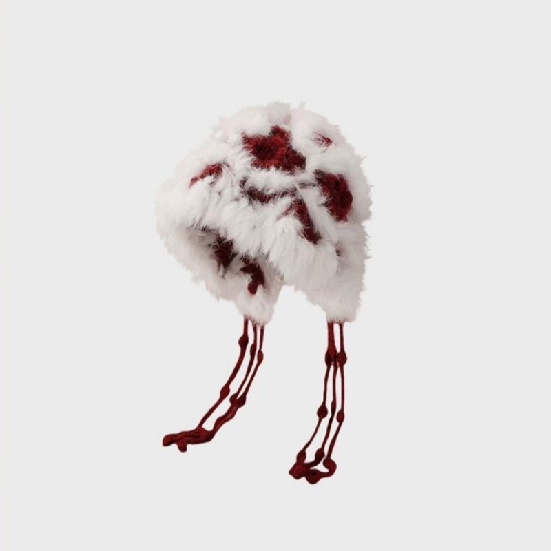 빨간색 땋은 머리 꽃