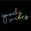 Good Vibes cross -border body sticker windshield personalized sticker waterproof alphabet sticker sticker car flower car supplies