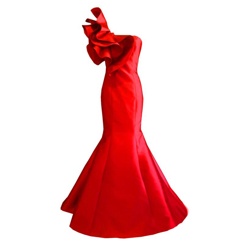 Comercio exterior europeo y americano Amazon AliExpress deseo vestido de noche sexy tubo superior banquete vestido nuevo fishtail personalizable