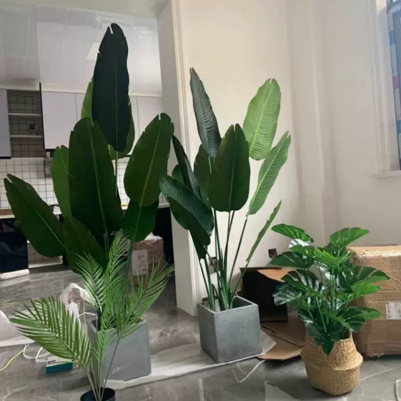 仿真绿植大型盆栽仿真植物假天堂鸟旅人蕉摆件室内客厅花装饰龟背