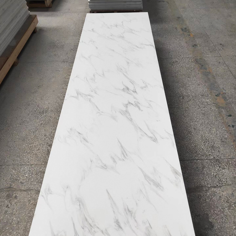 Factory Wholesale Fish Belly White Large Board Resin Acrylic Board Bathroom Sink with Bathroom Cabinet Marble Board