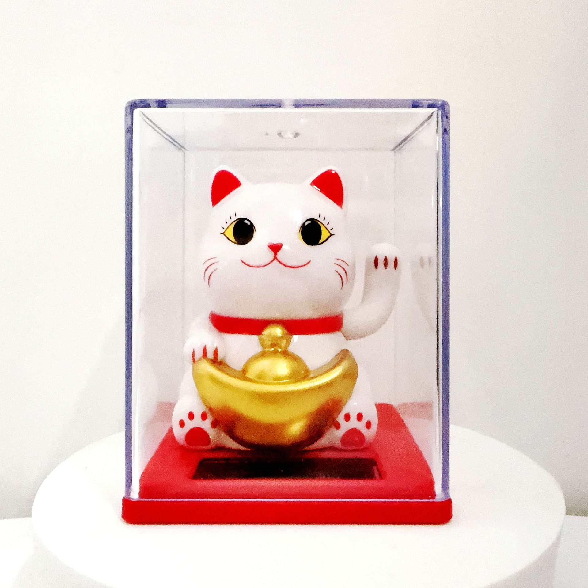 17-1 흰색 큰 주괴 행운의 고양이