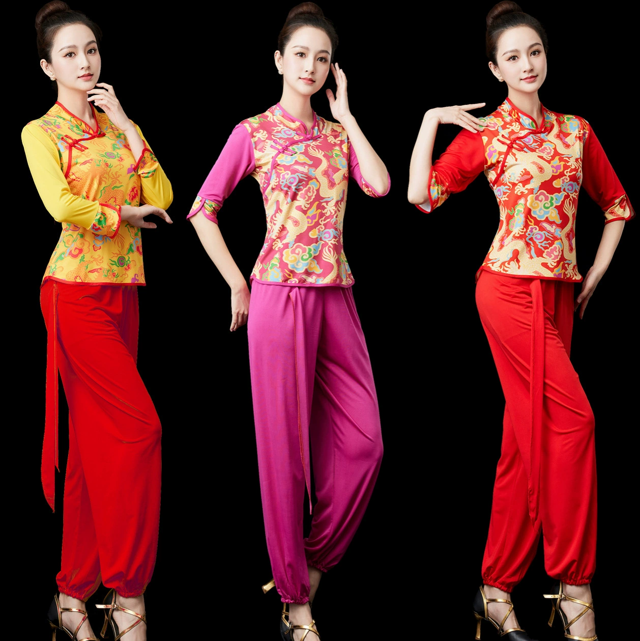 Барабанный костюм Национальная команда гонгов и барабанов