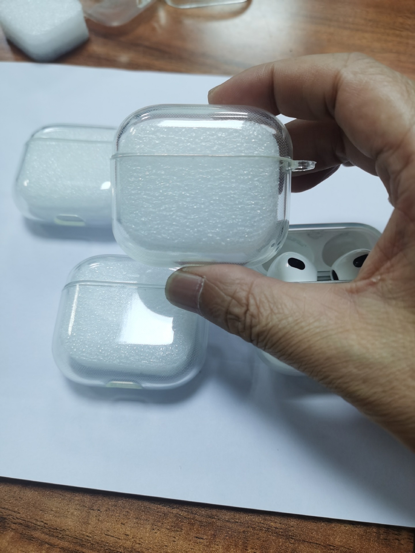 Suitable For Apple Airpods3 Bluetooth Headset Cover3rd Generation Apple4th Generation Charging Box TPUTransparent Protective Cover