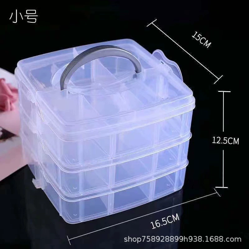 Storage box, small storage system, earrings, transparent plastic accessory