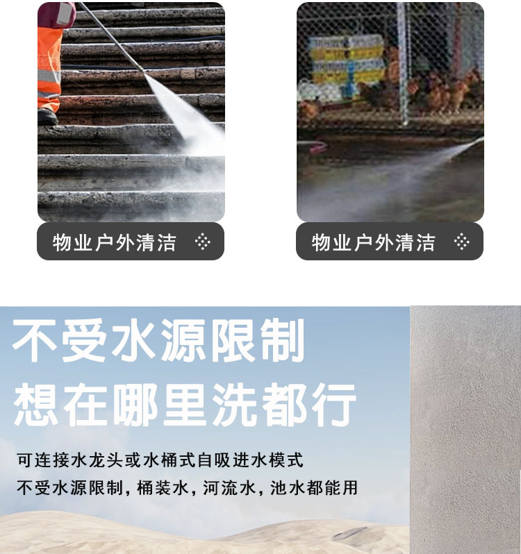 Zongshen Gasoline High-Pressure Cleaning Machine, Commercial High-Power Diesel Car Washing Machine, a Powerful Tool for Washing Cars at Construction Sites, Property Management, and Farms