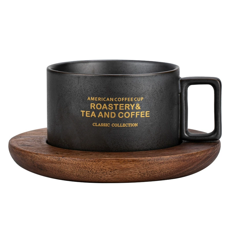 Factory American Coffee Cup Fashion Retro Ceramics Cup Water Cup Marker Cup Bring Spoon Dispot Set