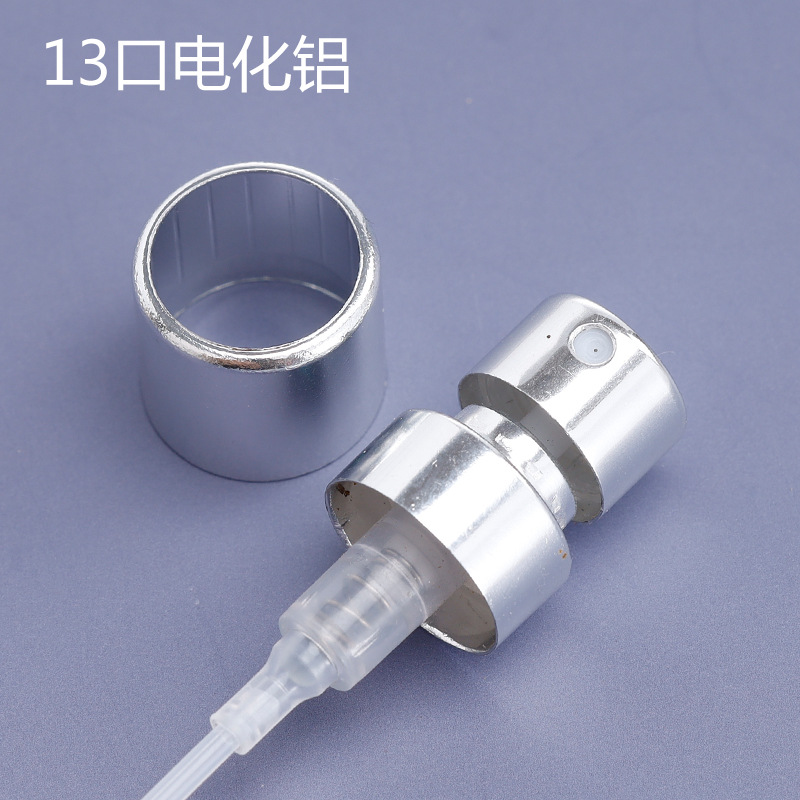 En stock 15-boca boquilla cosmética perfume pulverización fina oro plata negro 13-boca máquina de sellado de la boquilla de bayoneta