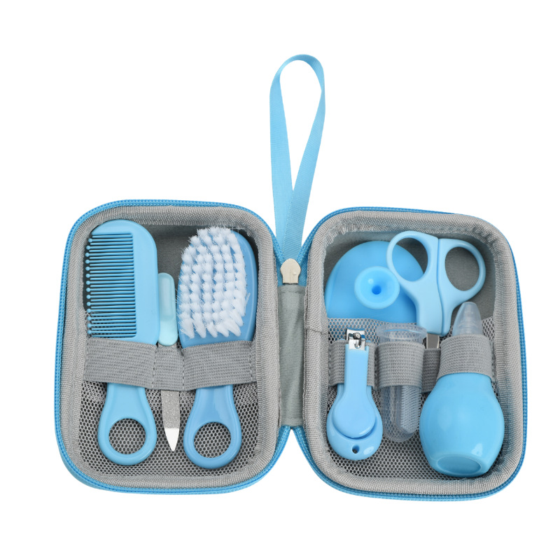 Nuevo cuidado infantil 8 unidades traje infantil cortaúñas nariz clip medicina alimentador diario Lavado y cuidado
