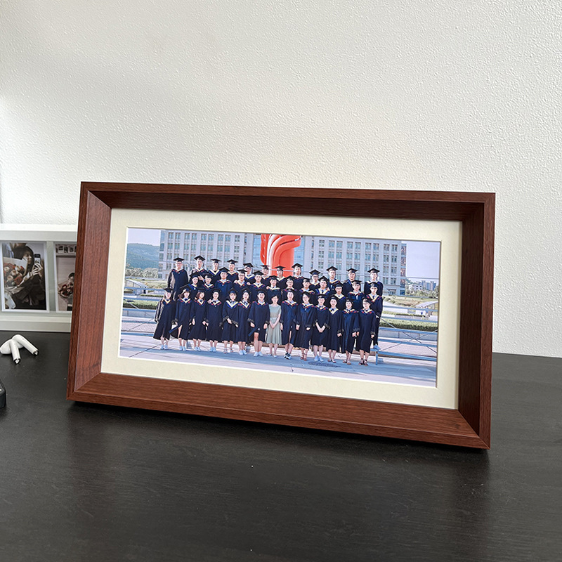 Solid Wood Student Graduation Photo Frame Group Photo Table Large Group Commemorative Empty Frame Printing to Make Photo Framing Solid Wood Student Graduation Photo Frame Group Photo Table Large Group Commemorative Empty Frame Printing to Make Photo Framing