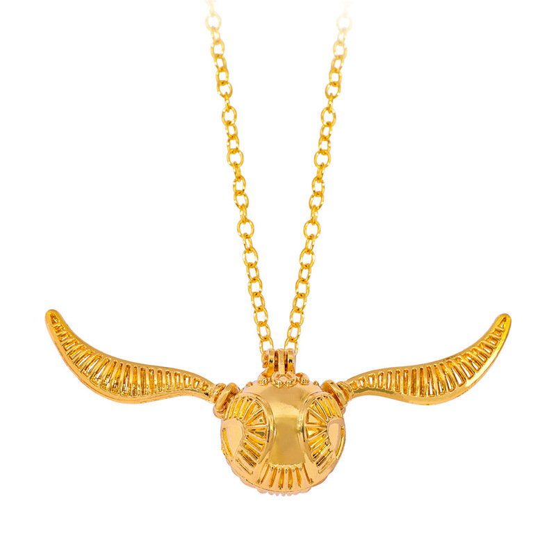 New Harry Potter Snitch Openable Pendant Necklace Retro High-End Sweater Chain Gift Jewelry for Men and Women