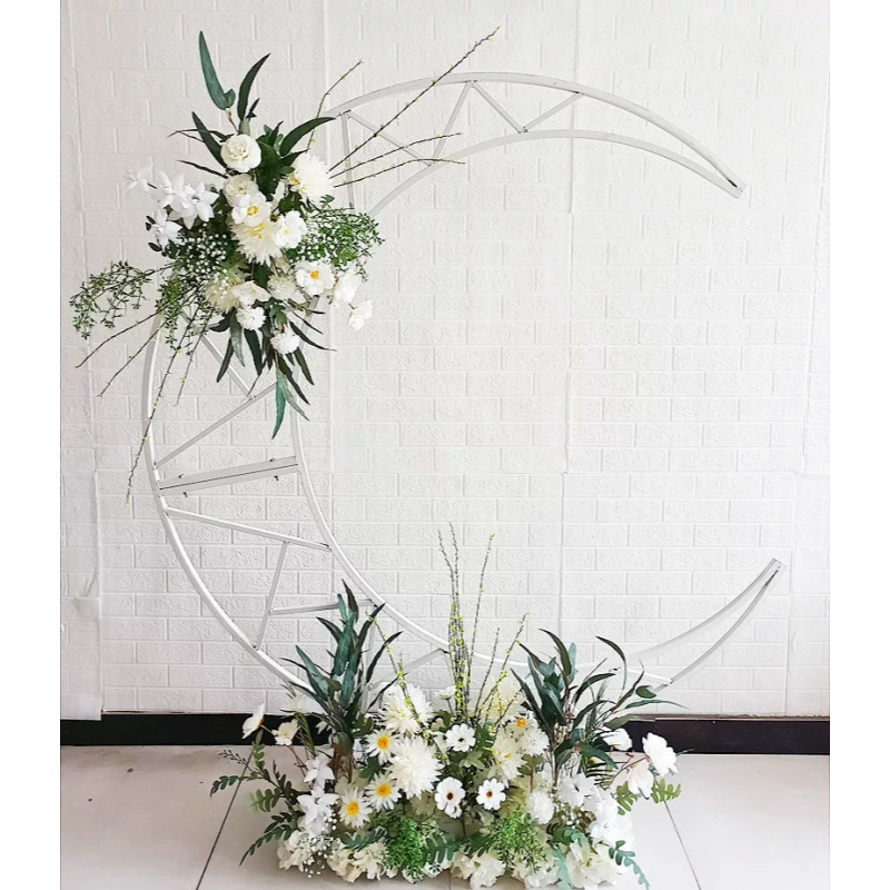 Propósitos de boda Moon Arch Proposal Background Wedding Hotel Fiesta de cumpleaños Moon Simulation Flower Art image 14