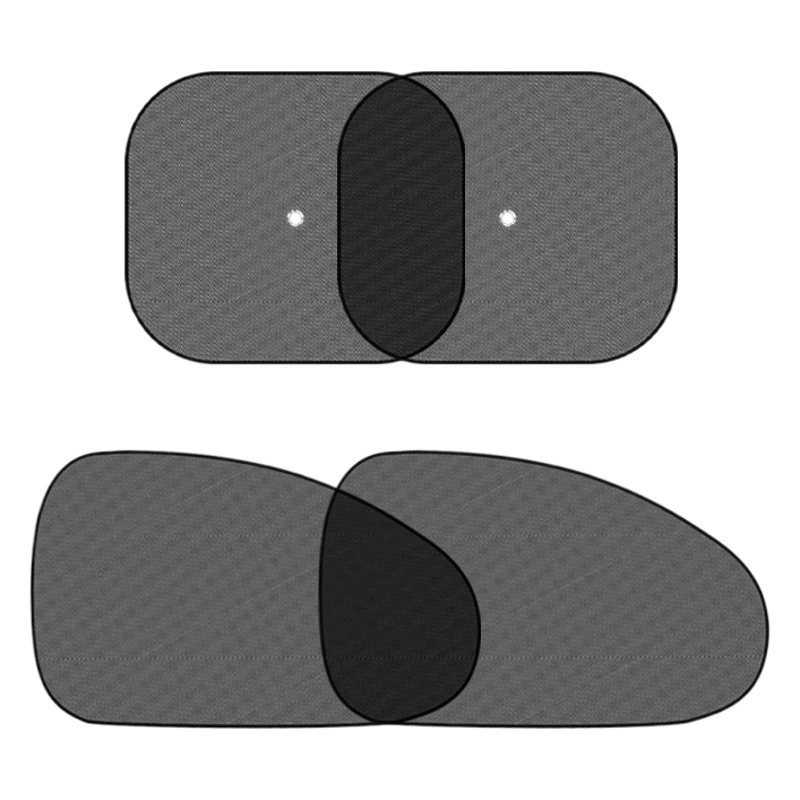 Прямые поставки с фабрики пара черной сетки боковой щит 44*36 см Автомобильная сетка занавеска присоска солнце боковое окно