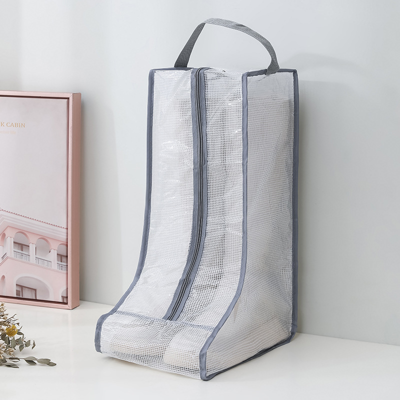 Bolsa de almacenamiento de botas tridimensionales transparentes que cambian la temporada botas cortas a prueba de polvo bolsa a prueba de humedad zapatos cubierta protectora bolsa de zapatos para el hogar image 8