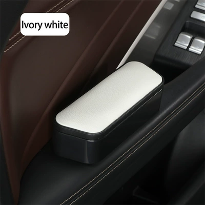 Car left elbow rest door Armrest box - thickening-can-be-raised-ivory-white-length-17cm-width-6cm