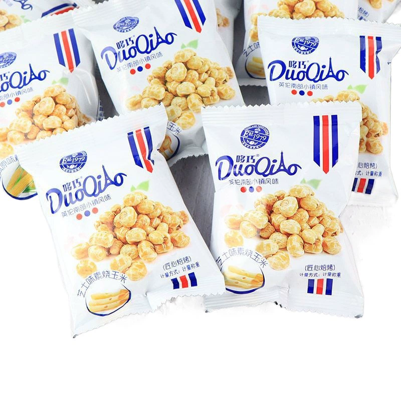 Duoqiao roasted corn kernels ready-to-eat original corn honey butter flavor popcorn snacks wholesale