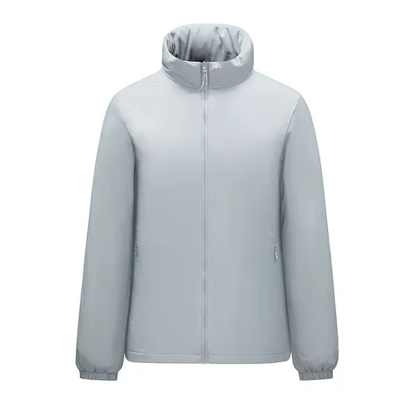 New stand-up collar lightweight cotton jacket for men and women, windproof, waterproof, heat-locking, warm, cold-proof, plus-size coat with custom logo printing