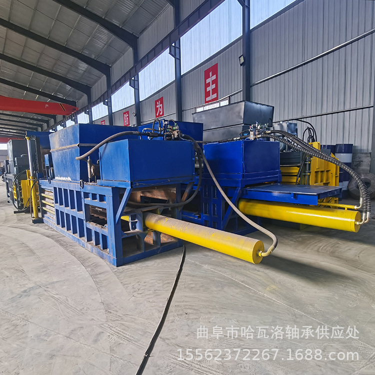 卧式皮棉液压打包机 纸箱旧金属压块机 生活废旧杂料打包机