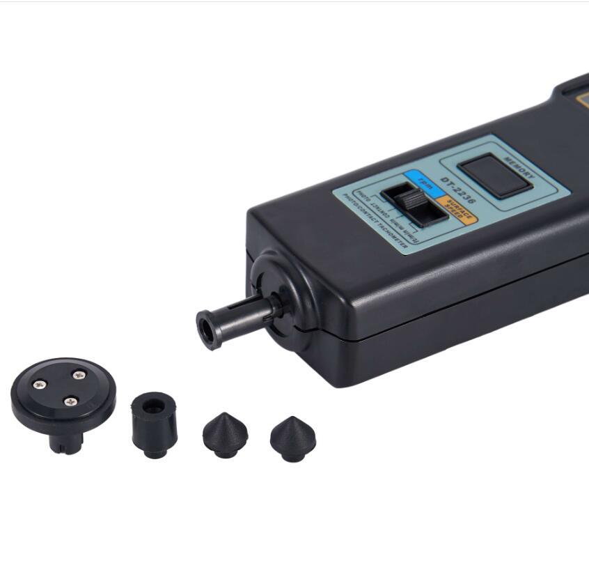 다기능 타코미터 DT-2236 광전 접촉 이중 목적 타코미터 레이저 접촉 속도 테스터