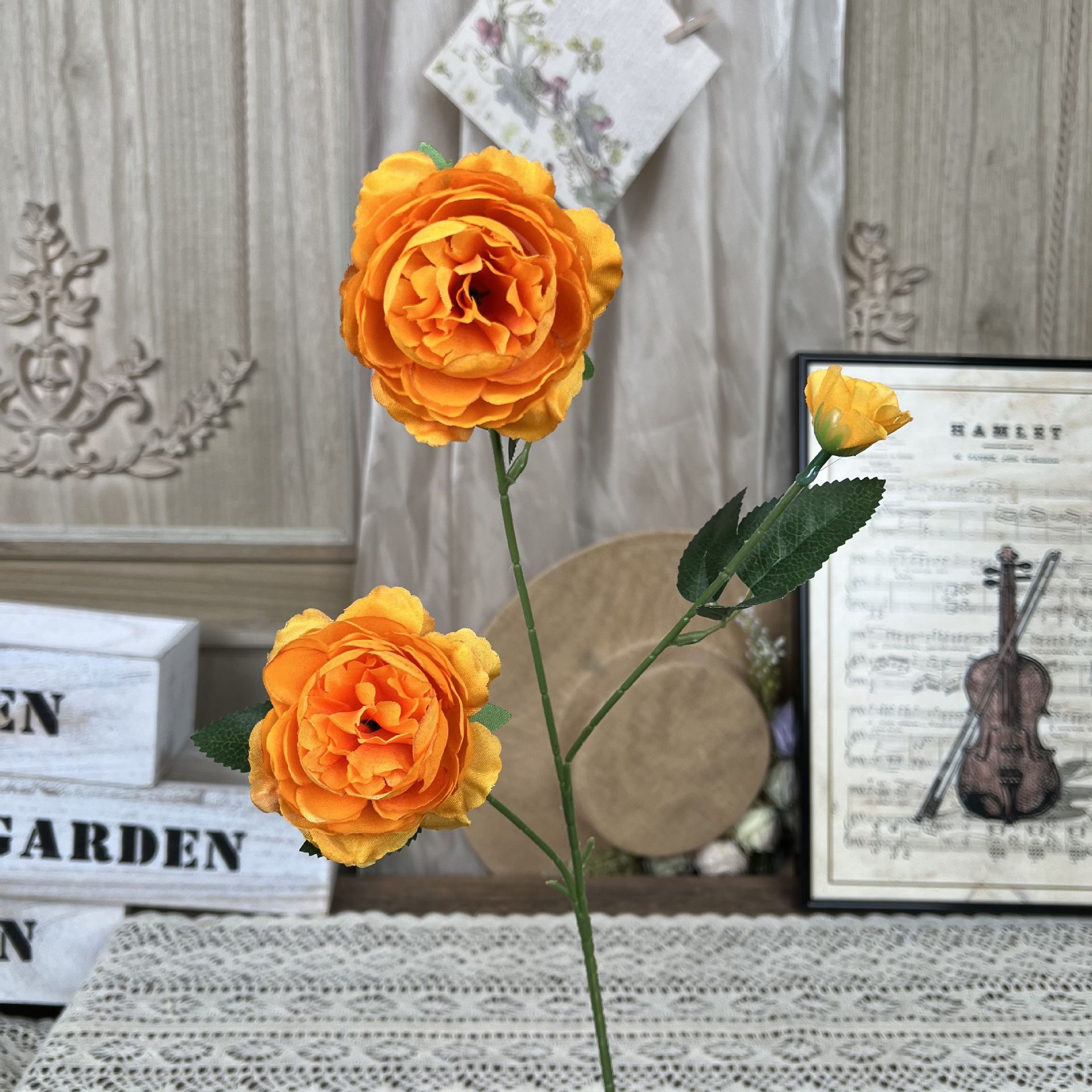 GZH-3 머리 바다 모란-오렌지