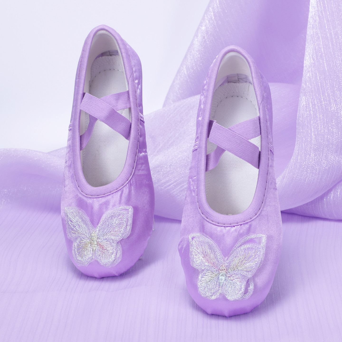 New Kidsren's Dance Shoes Cute Girls Dance Shoes Kindergarten Baby Stage Performance Ballet Shoes 8065