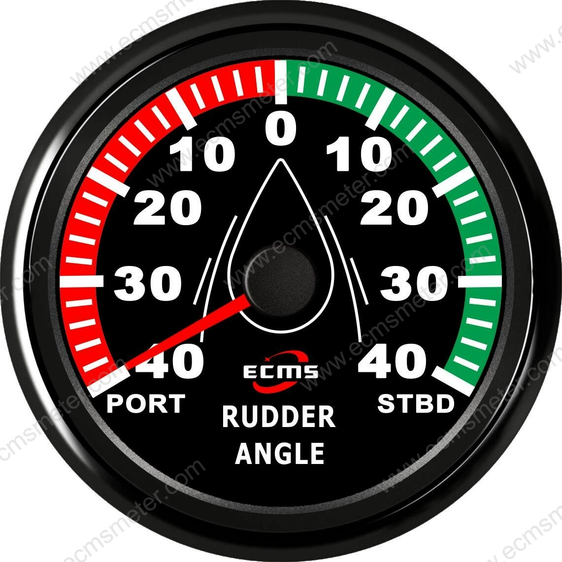 Индикатор положения руля ECP (ПОРТ-СТБД), морские аксессуары, индикатор угла поворота руля, Угол поворота руля