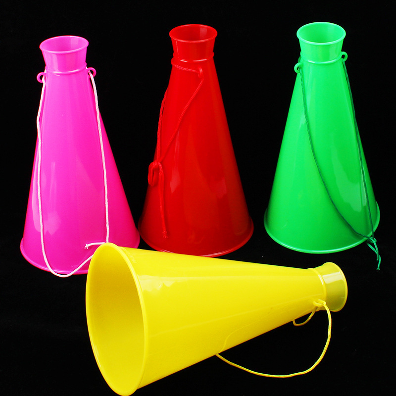 Microphone, megaphone, football toy