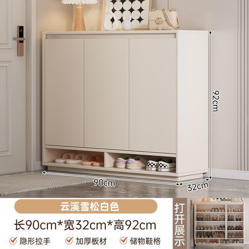 靴キャビネットホーム玄関屋内新スタイル2024人気の玄関キャビネット収納キャビネット一体型壁掛けシンプルな靴ラック|undefined