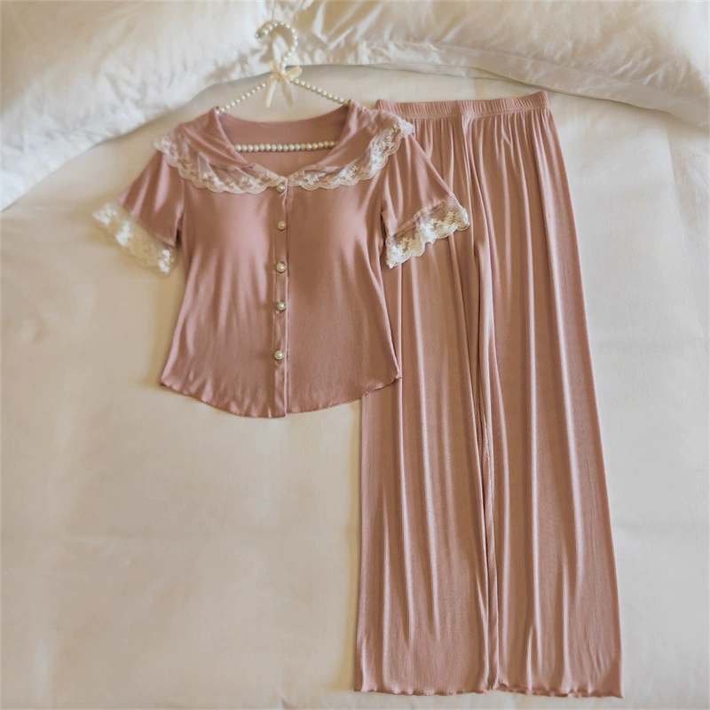 Top with cups, spring pijama, summer sexy thin set