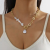 Retro necklace from pearl, advanced accessory, European style, high-quality style