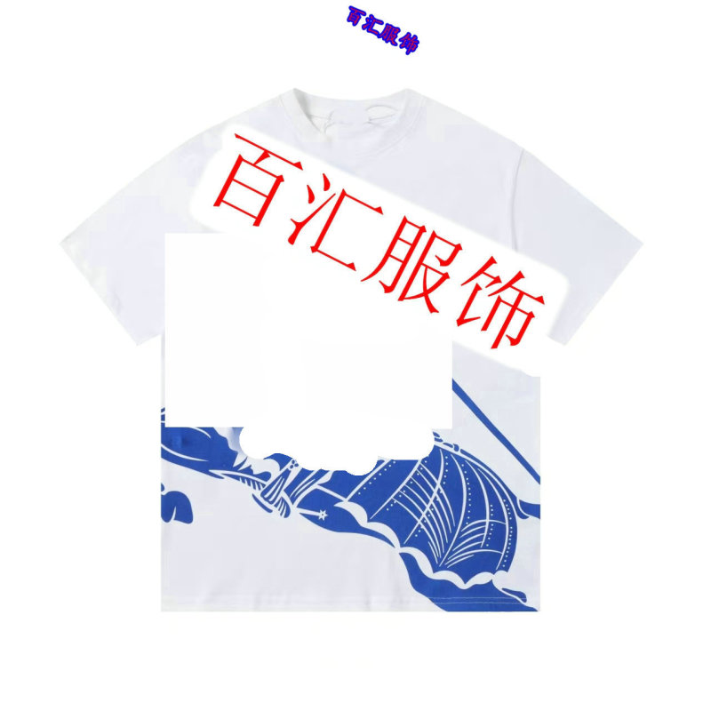 High-End Guangzhou Zhanma Three-Label Rider Print Trendy Brand T-Shirt Luxury Fashion Short-Sleeve Round-Neck Top in Stock High-End Guangzhou Zhanma Three-Label Rider Print Trendy Brand T-Shirt Luxury Fashion Short-Sleeve Round-Neck Top in Stock