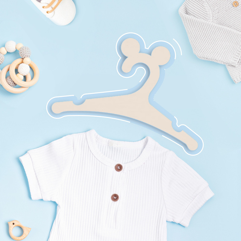 Cross-Border Cute Creative DIY Wooden Hangers for Pets and Children, Wooden Home Hangers, Children's Hangers, Pet Bear Hangers