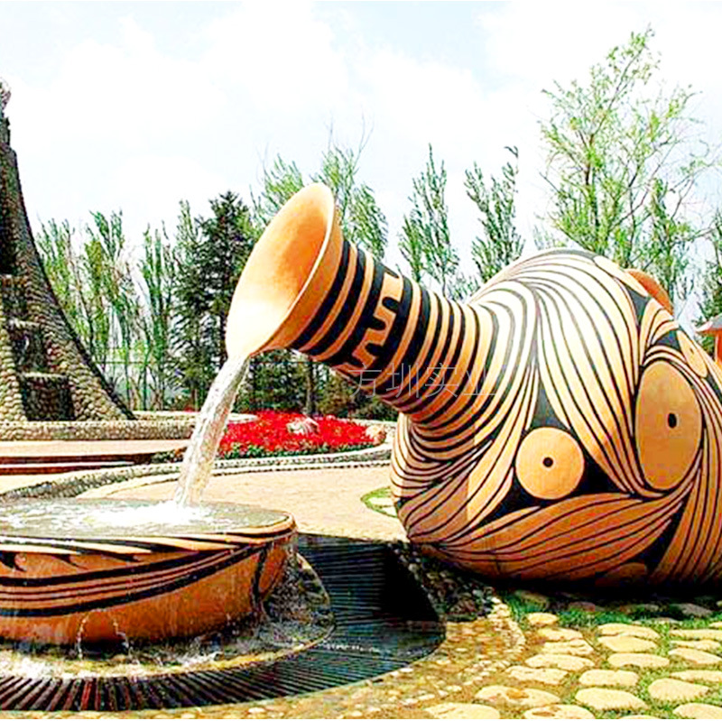 广场园林景观水景雕塑庭院流水喷泉城市地标创意抽象摆件厂家定制