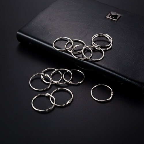 Book ring, loose-leaf ring, DIY binding ring, card ring, keychain ring, iron ring, iron ring, open ring, curtain hanging ring