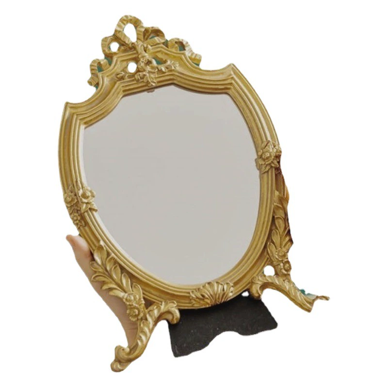 Зеркало для гостиной и спальни, ручная работа, декор для интерьера, легкий люкс во французском стиле, подставка для фотографий, оптовая продажа, простота и элитность.