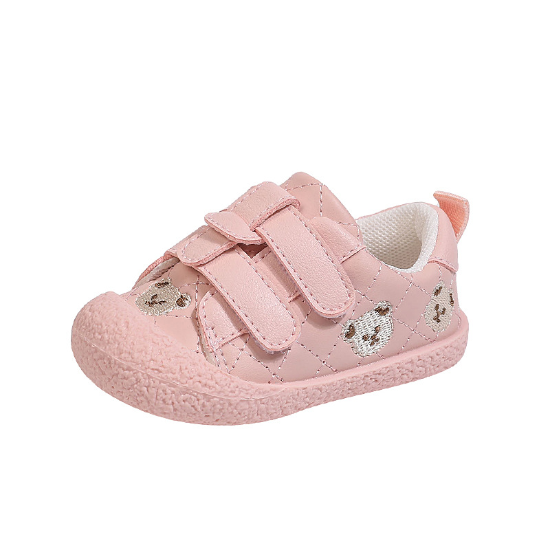 Primavera y otoño nuevos zapatos para bebés pequeños zapatos de bebé transpirables niños y niñas zapatos antideslizantes de velcro para bebés