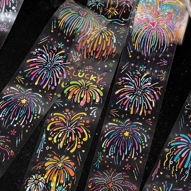 Growth Manual Decoration Materials, Shells, Light Pet Die-Cut Tape Packaging, Fireworks Instant Series Versatile Images Growth Manual Decoration Materials, Shells, Light Pet Die-Cut Tape Packaging, Fireworks Instant Series Versatile Images