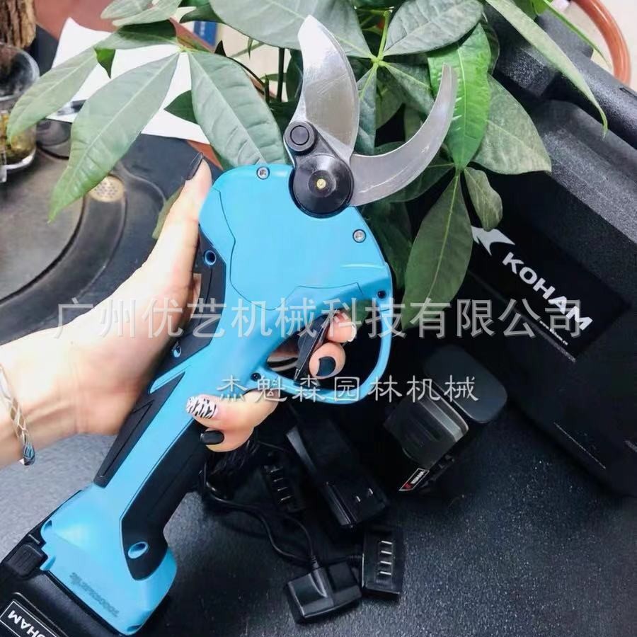 嘉航品牌 电动修枝剪 粗枝剪 防手剪 4公分轻松便捷式 锂电修枝剪